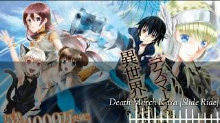 Video thumbnail of "Death March kara Hajimaru Isekai Kyousoukyoku OP Full Lyrics「Slide Ride」"