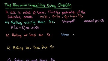 Find Binomial Probabilities Using ClassCalc (a free online calculator)