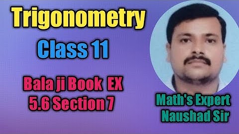 Trigonometry ||Class 11||Math