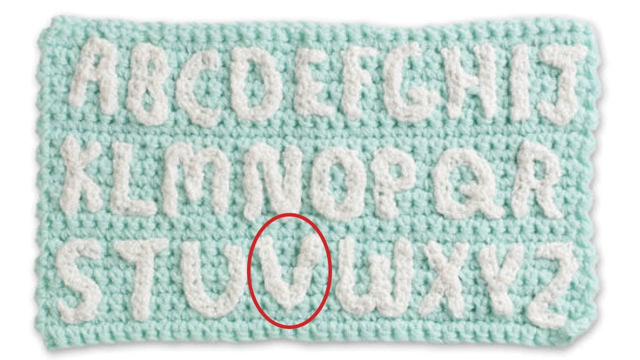 Letter V: A to Z In Crochet Alphabet | EASY | The Crochet Crowd