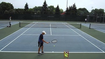 Tennis Serve Practice pinpoint stance)