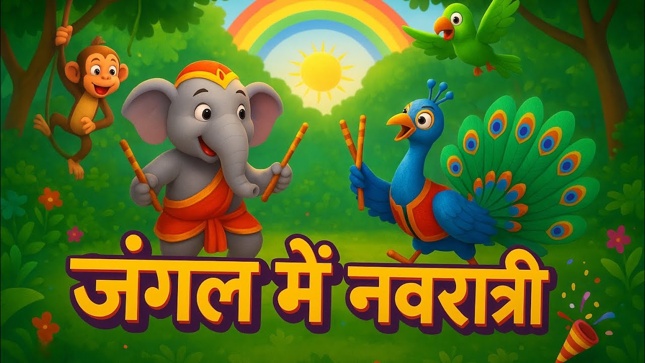 जंगल में नवरात्रि का माहौल | Maa Durga Special Story | Jungle main Navratri with cartoonstreet