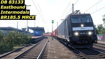 DB 83133 - Eastbound Intermodals - BR185.5 MRCE