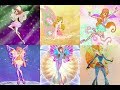 Winx Club- All Miele Transformations (Up To Onyrix)