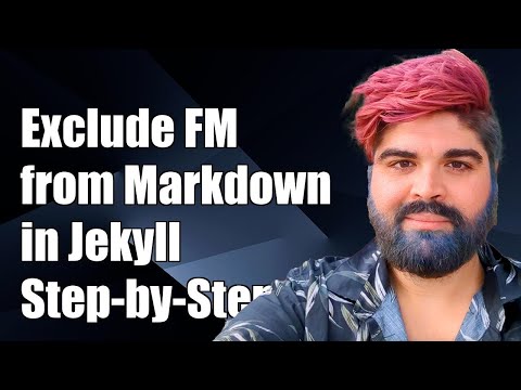 How to Exclude FrontMatter from Markdown Files in Jekyll: A Step-by-Step Guide