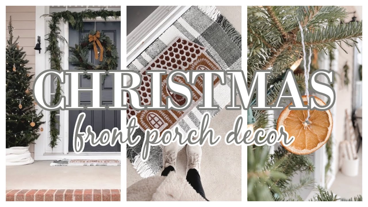 CHRISTMAS FRONT PORCH DECORATING IDEAS COZY, AFFORDABLE CHRISTMAS
