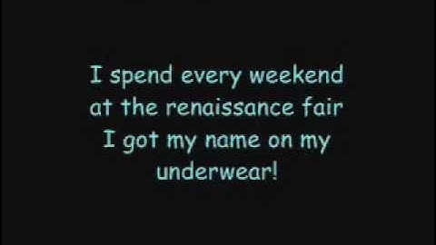 White & Nerdy lyric video