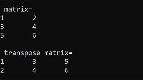 C program to transpose matrix ||programmer special