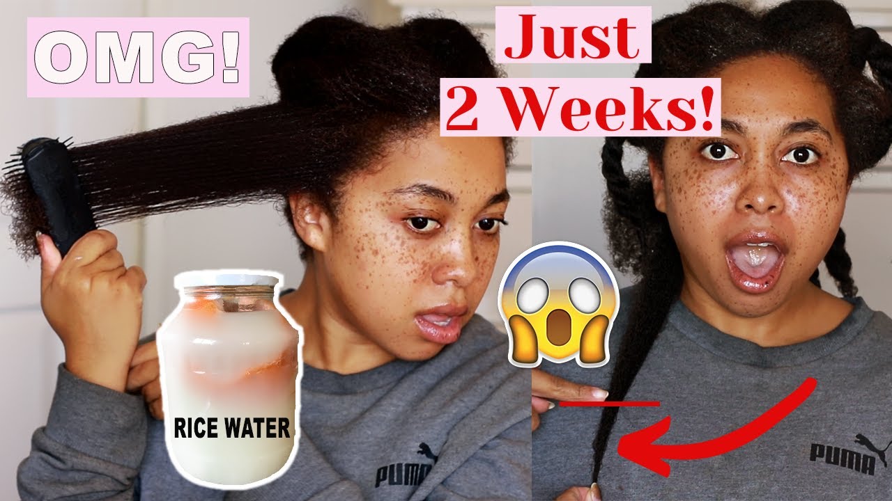 RICE WATER EXTREME FAST HAIR GROWTH! I GREW 2 INCHES IN 2 WEEKS? 😱