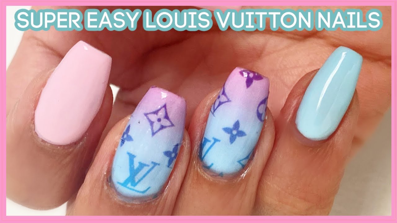 HOW TO: pastel Louis Vuitton nail tutorial *BEGINNER FRIENDLY