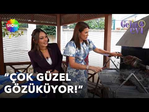 Our host Buse Varol carves the cağ kebab! | Bride House Episode 1774