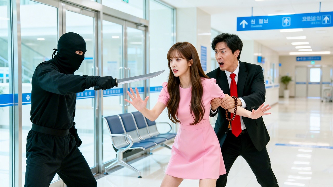 قامت الفتاة المسكينة بشجاعة بحماية الشاب المسكين الذي تعرض للطعن من البلطجية - اصطحبها الرئيس التنفي