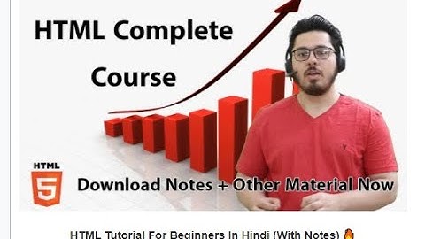 HTML Complete Tutorial In Nepali