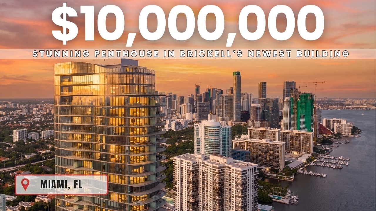 Inside a Half-Floor $10M Penthouse in Brickell’s NEWEST BOUTIQUE Tower - UNA Residences!!