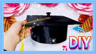 طريقة عمل كاب التخرج بالقماش بطريقه سهله Diy graduation cap  🎓