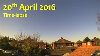 20 April 2016 Time-Lapse Cloudless Spring Day
