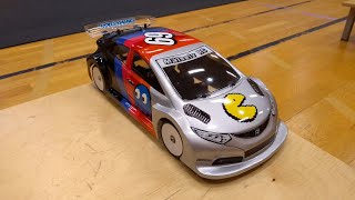 3D-Printed FWD Touring Car Indoor Practice - Pac-Man