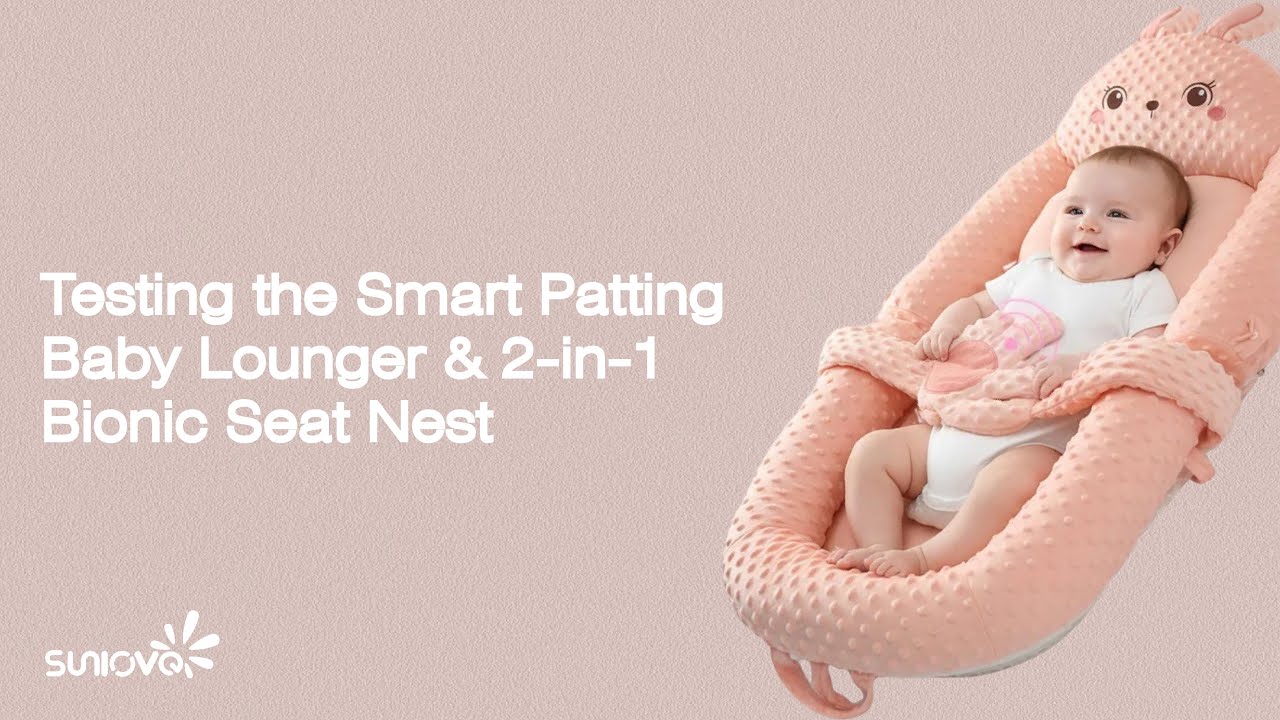 Smart Patting 2-in-1 Bionic Baby Lounger Unboxing & Review | The Viral ...