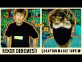 Rekor Denemesi | Çoraptan Maske Yaptım  (Ev Vlog'u 2)