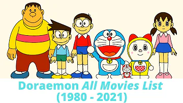 Doraemon All Movies List 1980 - 2021 | Doraemon and Nobita Movies | Mr. Dark Mind