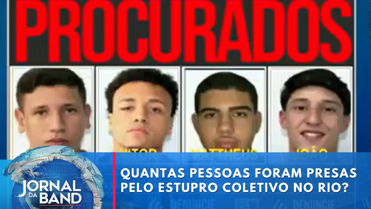 Estupro coletivo no Rio: dois acusados se entregam e polícia busca foragidos | Jornal da Band