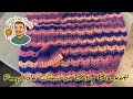 Very Easy, Quick, No Border Baby Blanket - Peephole Chevron -- SSS#12 - Stitch Tutorial