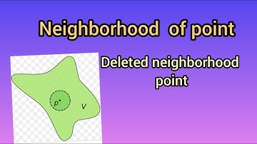 Neighborhood of point/deleted neighborhood point