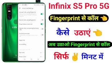 Infinix S5 Pro Fingerprint Se Call Kaise Uthaye ।। How To Receive Call On Fingerprint Infinix S5 Pro