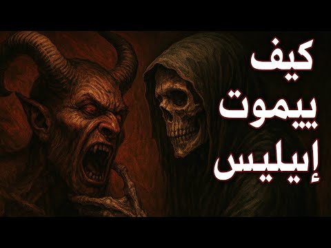 كيف يموت إبليس لحظة موته ورعبه عندما يقبض ملك الموت روحه الذكاء الاصطناعي 