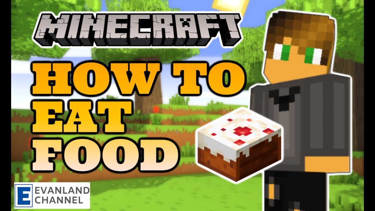MINECRAFT HOW TO EAT FOOD IN SURVIVAL - YouTube