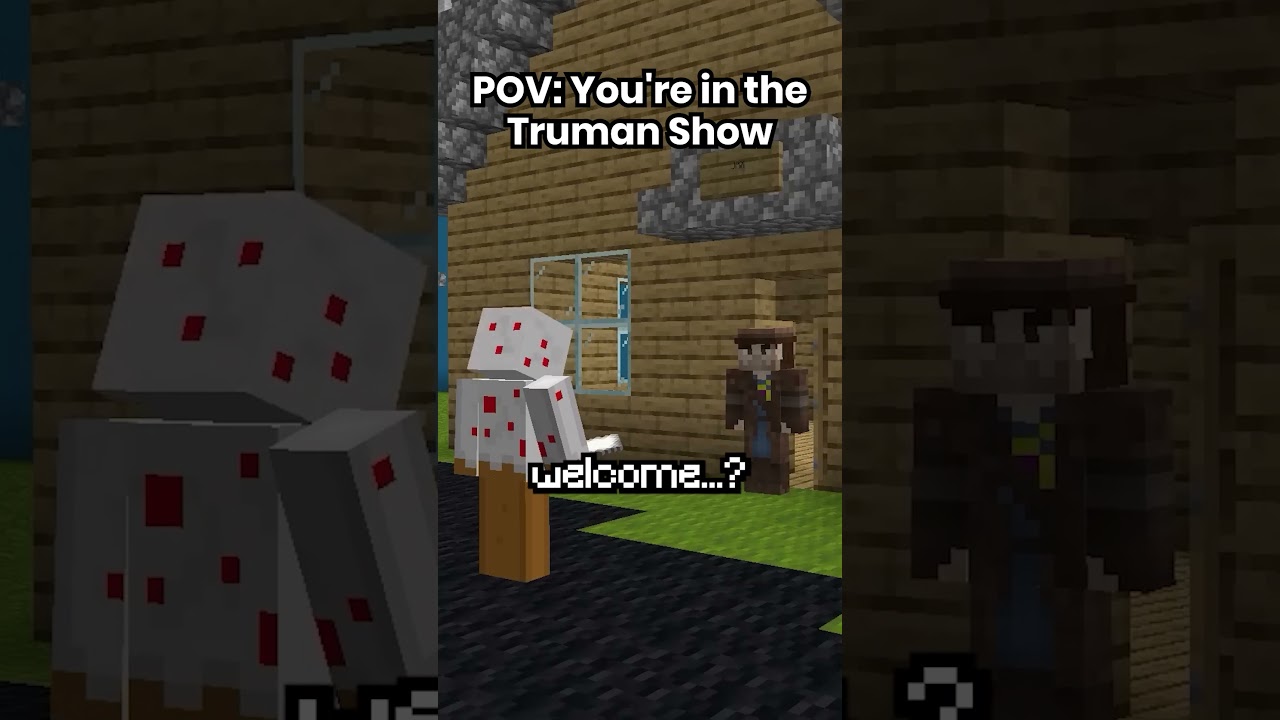 The Truman Show in Minecraft?!? #trumanshow #minecraft