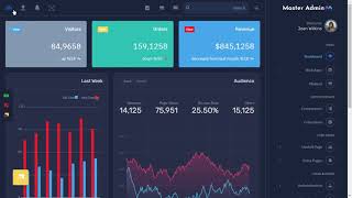 Bootstrap 5 Admin Dashboard Web App Templates with RTL Dark Theme