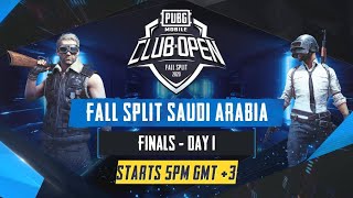 [AR] PMCO Saudi Arabia Finals Day 1 | Fall Split | PUBG MOBILE CLUB OPEN 2020