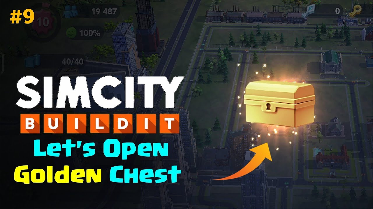 Let's Open Golden Chest In SimCity BuildIt Hidden Mystery Gift New