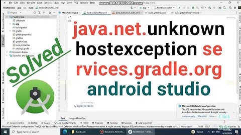 java.net.unknownhostexception services.gradle.org android studio