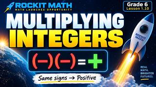 How to Multiply Integers | Positive & Negative Numbers | Grade 6 Math