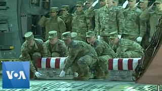 Air Force Officers Remains Return to US from Afghanistan