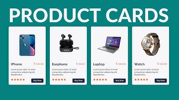 Create Product Card using HTML & CSS || Responsive Product Cards Design