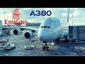 Emirates airbus a380  munich to dubai  full flight report