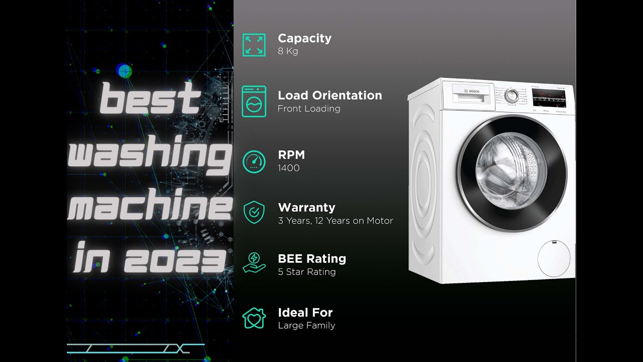 Best front load bosch washing machine 😍😍 in 2023⚡⚡ YouTube