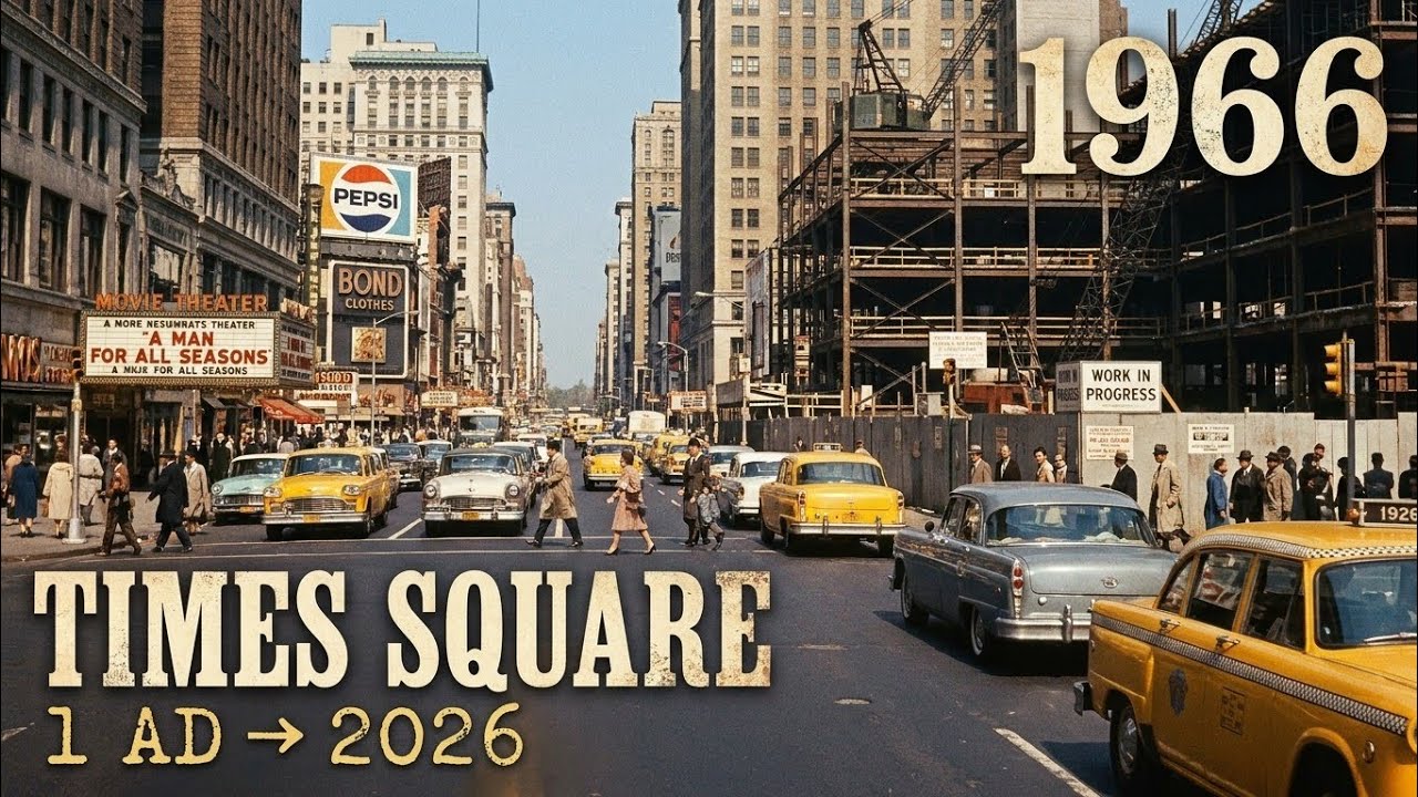 Evolution of Times Square | Fixed-Camera Timelapse: 2026 Years in 11 ...