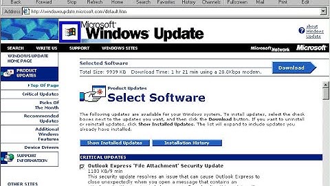 How to fix Windows Update on Windows 2000 (SP4)