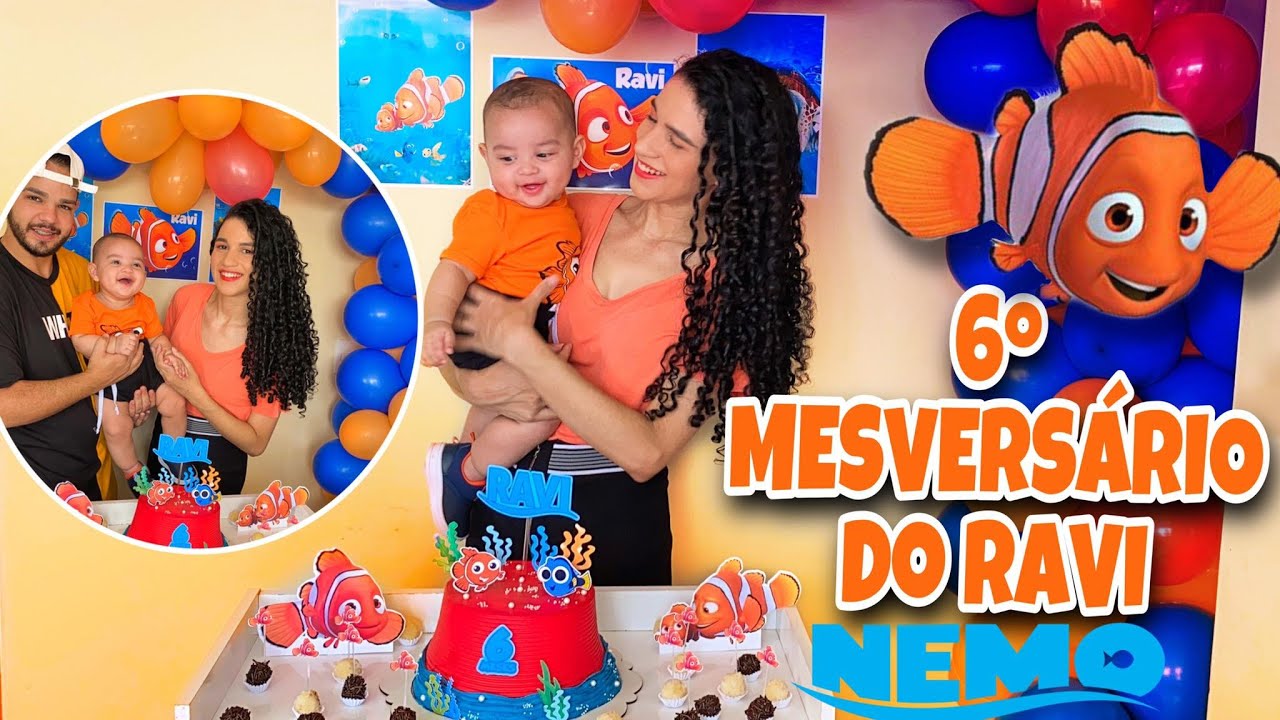 6º MESVERSÁRIO DO RAVI  - TEMA PROCURANDO NEMO