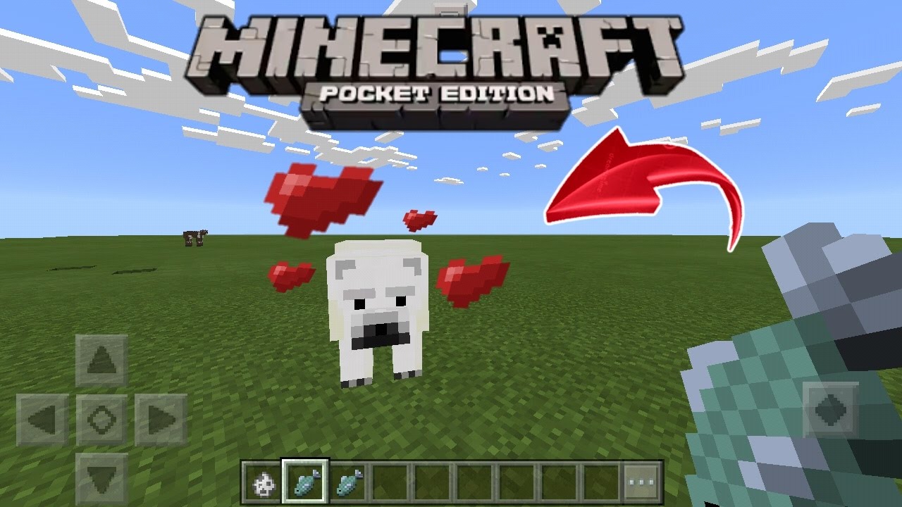 COMO DOMESTICAR UN OSO POLAR EN MINECRAFT PE 1.0 || TRUCOS MCPE 1.0