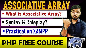 PHP Tutorial - Array in PHP | Associative Array in PHP | php tutorial for beginners #php