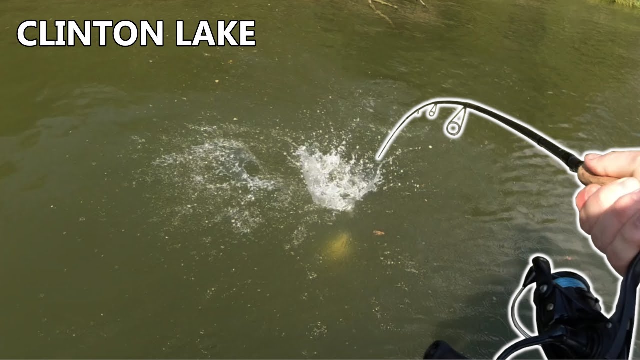Bass Fishing at Clinton Lake