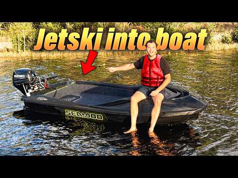 I Turned an Abandoned Jet Ski Into a Mini Boat!