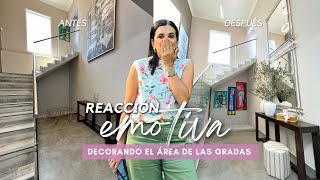 Mi Clienta Lloró Cuando Vio Como le Decoré sus Gradas | Makeover + Reacción