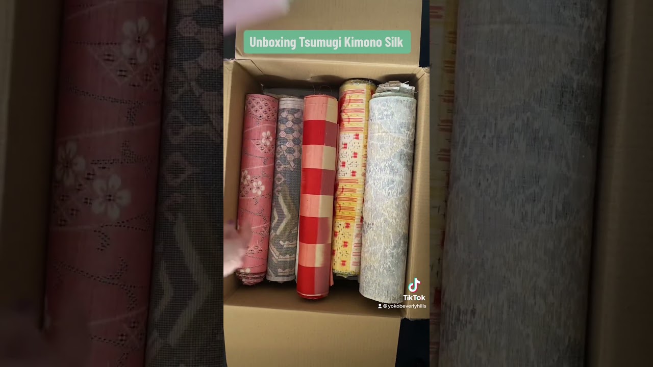 Unboxing Tsumugi Kimono Silk 