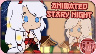 【Speedpaint】Animated Stary Night | Elitty Suiko Time-lapse #27 |